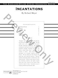 Incantations Orchestra Sheet Music | J.W. Pepper