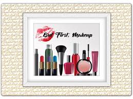 Cosmetics Art Cosmetics Print Fashion Idea Print Fashion Art Digital Makeup Print Wall Art Makeup Art Decor Mascara P Wall Art Prints Cosmetic Art Makeup Print