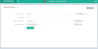 This form is for gym clubs who want to increase their members online. Gym Management System Documentation