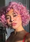 Ombre Pastel Pink Curly Hair