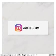 Find & download free graphic resources for instagram logo. Instagram Logo Social Media Simple Modern Trendy Calling Card Zazzle Com Social Media Business Cards Instagram Logo Social Media
