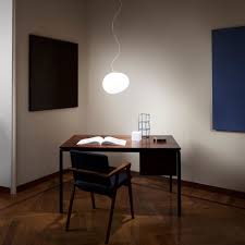 Is it better to center the light to the room space or hang it directly over the desk? Gregg Pendant Lamp Led By Foscarini Connox