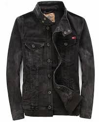 Mens Washed Vintage Motorcycle Retro Denim Jean Jacket Coat Outwear Black In Clothing Shoes Access Denim Coat Jacket Jackets Men Fashion Mens Jackets Casual