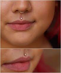 Tobiasxvallone Philtrum Piercing Facial Piercings Medusa Piercing