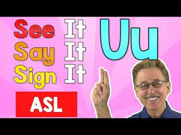 See It Say It Sign It The Letter U Asl For Kids Jack Hartmann Youtube In 2020 Jack Hartmann Letter V Lettering