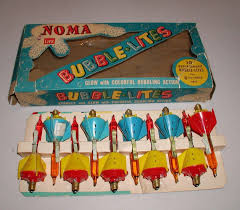 Noma Rocket Christmas Bubble Lights 1961 Vintage Christmas Vintage Holiday Retro Christmas