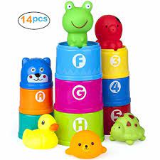 4.6 out of 5 stars 392. Vstarner Stacking Cups Baby Bath Toys Educational Toddler Toys Rubber Animals Ebay Baby Bath Toys Toddler Toys Educational Toys For Toddlers