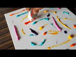 Try your own room paint diy this spring with a riot of colour! Easy Colorful Abstract Painting For Kids Fun Acrylics On Canvas Demonstration Youtube