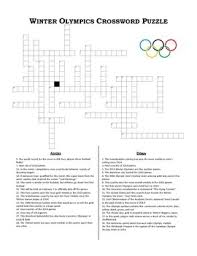 A single piece of snow. Winter Olympics Crossword Puzzle By The History Ninja Tpt