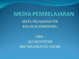 Paket aplikasi office 2013 (membuat jadwal piket kelas) Media Pembelajaran Mata Pelajaran Tik Kelas Ix Semester 1 Oleh Ppt Download