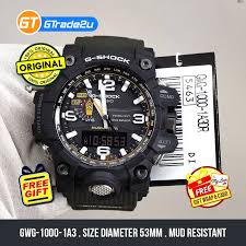 The mudmaster weights 117,5 gram on my precise scale and i think this is the most heavy watch that has. Casio G Shock Mudmaster Men Gwg 1000 1a3 Gwg1000 1a3 Analog Digital Triple Sensor Watch Black