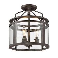 Quoizel Norfolk 11 87 In Oil Rubbed Bronze Casual Transitional Semi Flush Mount Light Lowes Com In 2020 Light Fixtures Flush Mount Semi Flush Mount Lighting Flush Mount Lighting