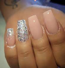 Natural Design Acrylic Color Number 9 64 Www Missuamerica Com Silver Glitter Accent Nail French Omb French Nails Kids Nail Designs Natural Nail Designs