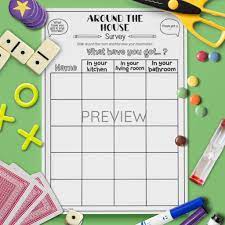 Around The House Class Survey Speaking Activities Class Surveys
