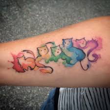 Check out our watercolor cat tattoo selection for the very best in unique or custom, handmade pieces from our shops. Watercolor Rainbow Tattoo Cats Rainbow Tattoos Watercolor Cat Tattoo Cat Tattoo