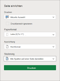 Bewertungskriterien schreiben teil 1 und 2 tabelle mit 7 spalten und 9 zeilen. Drucken Eines Arbeitsblatts Oder Einer Arbeitsmappe Excel