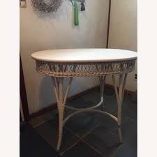 They are nice quality and sit well. Vintage White Wicker Table Aptdeco