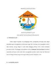 Tugas akhir ghina shadrina sertifikasi benih kehutanan. Proposal Bantuan Dana