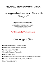 Jabatan perkhidmatan awam, putrajaya, wilayah persekutuan, malaysia. Larangan Dan Hukuman Tatatertib