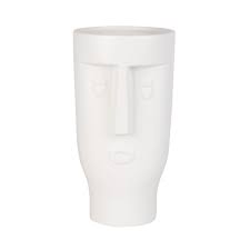 Vase Visage En Dolomite Blanche H23 Maison Du Monde Vase Maison