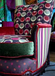Repurposed Vintage Furniture From Designers Guild Fabric From Jane Hall Design Upholstered Vintage Arm Vintage Chairs Reupholster Furniture Upholstered Chairs