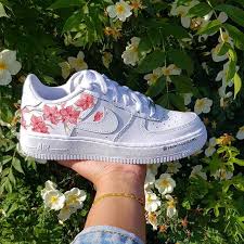 Pink Flower Air Force 1 Af1 Custom The Custom Movement In 2020 Sneakers Men Fashion Custom Shoes Diy Air Force