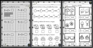 Actividades de sumas para preeescolar interactivas : Actividades De Matematicas Conteo Sumas Restas Primero Primaria Imagenes Educativas