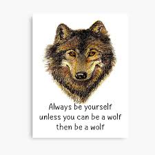 Sag kahlen wänden lebewohl und bring leben in dein zuhause oder büro. Aquarell Wolf Head Logo Amp Tracks Leinwanddruck Von Countrymouse Redbubble