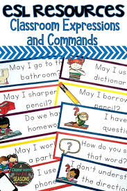 Esl Common Classroom Expressions Classroom Freebies Esl Teaching Resources Esl Vocabulary Esl Elementary