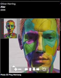 oliver herring paper artist faces