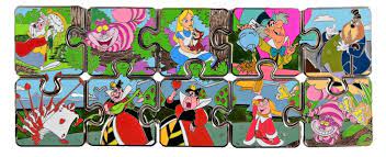 Alice In Wonderland Disney Alice In Wonderland Character Connection Le Puzzle Pin Complete Set New Contemporary 1968 Now