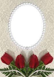 Roses And Pearls Transparent Png Frame Frame Border Design Photo Frame Design Flower Frame