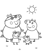 The kids will love these fun santa coloring pages. Printable Peppa Pig Coloring Pages For Free George Topcoloringpages Net
