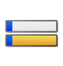 Easy to edit and customise to suit your needs. Gb Number Plate Vector Images 16