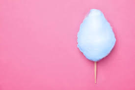 Light blue is cotton candy, pink is cherry flavored. Stick With Blue Yummy Cotton Candy On Pink Background Top View Stock Photo Picture And Royalty Free Image Image 122285455