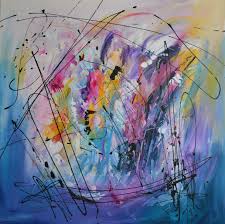 Artiste peintre octave pixel a partir de €250. Peinture Abstraite Au Couteau Tableau Moderne D Artiste Peintre