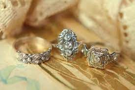 Vintage Dutch Engagement Rings Wedding Rings Vintage Victorian Rings Pearl Wedding Ring