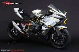 Moge Series Exclusive Graphic Kawasaki Ninja H2r White Hi Tech Motoblast Motor Kawasaki Kawasaki Ninja Motor Jalanan