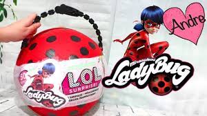 Lol juego con andre : Lol Big Surprise Diy De Prodigiosa Ladybug Jugando Munecas Y Juguetes Con Andre Youtube