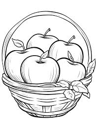 apple coloring page
