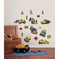 Roommates Construction Trucks Peel And Stick Wall Decals Blue Green Yellow 1 3 W X 1 7 H To 5 6 W X 12 9 H Walmart Com Vinyl Wall Decals Vinyl Wall Wall Decals