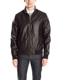 Tommy Hilfiger Men S Smooth Lamb Faux Leather Unfilled Bomber Jacket Dark Brown Xl Leather Jacket Style Casual Leather Jacket Leather Jacket