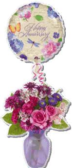 Search, discover and share your favorite happy anniversary gifs. Happy Anniversary With Flowers Desicomments Com