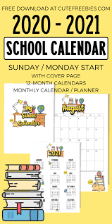 2021 2022 School Calendar Printable Cute Freebies For You Monthly Calendar Printable School Calendar Calendar Printables