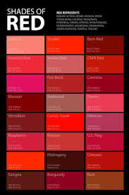 shades of red color palette poster in 2019 shades of red