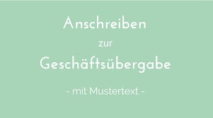 Maybe you would like to learn more about one of these? Anschreiben Zur Geschaftsubergabe Mit Mustertext Arbeiten Im Sekretariat