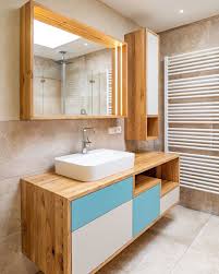 Badmobel Ensemble Aus Massiver Wildeiche In 2020 Double Vanity Bathroom Vanity Vanity