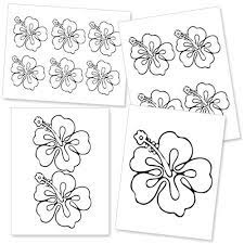 Printable Hibiscus Flower Template Printable Treats Flower Templates Printable Flower Template Hibiscus