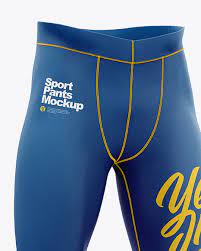 Download Compression Trousers Mockup Half Side View In Apparel Mockups On Yellow Images Object Mockups