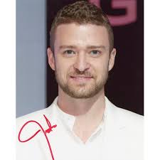 Signed Autograph TIMBERLAKE Justin
